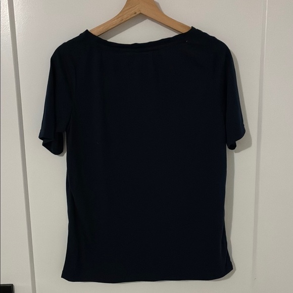 NWT Navy Blue Dandelion Print Women's Top small - Picture 4 of 6